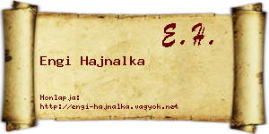 Engi Hajnalka névjegykártya